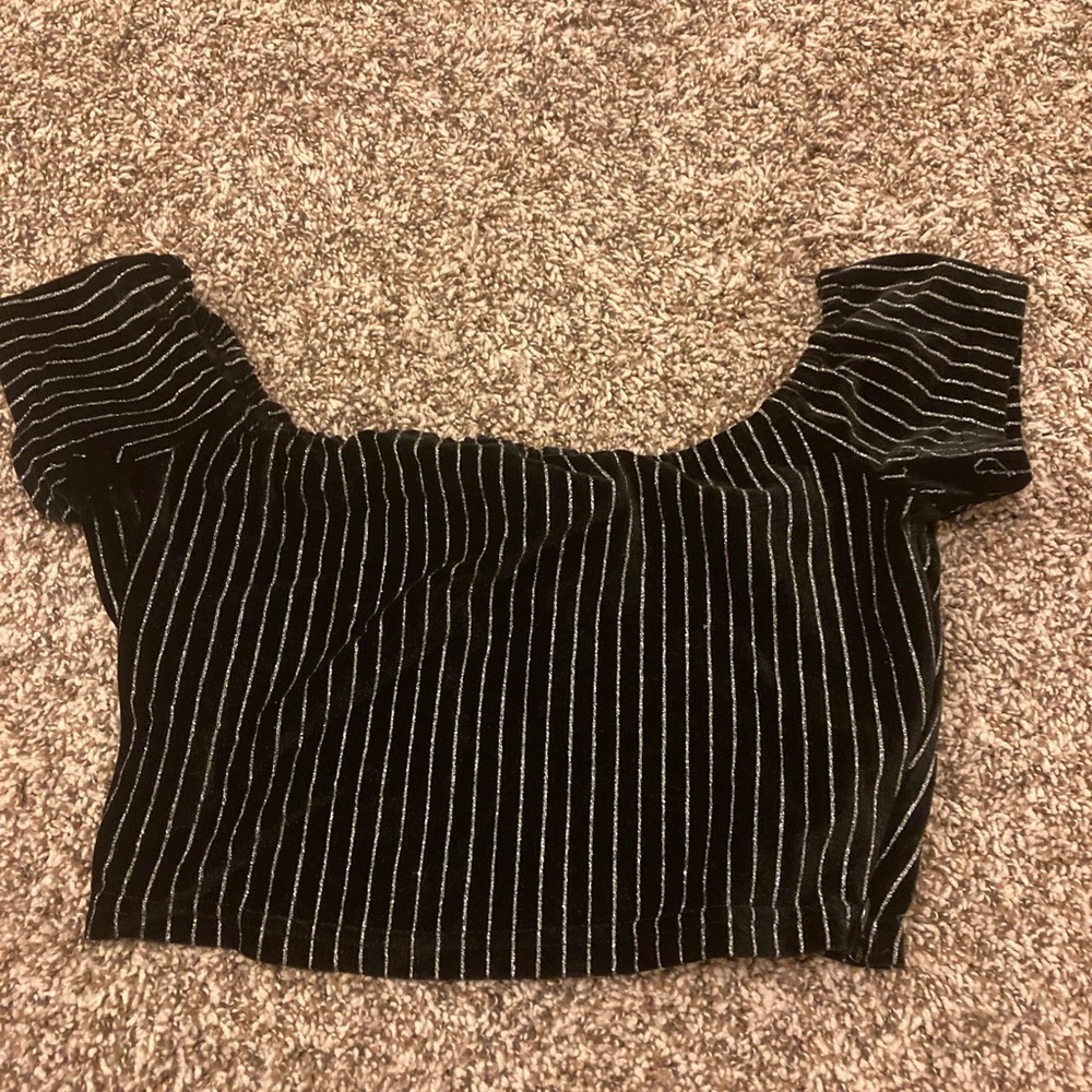Black Party Crop Top- Forever 21 Size Medium.